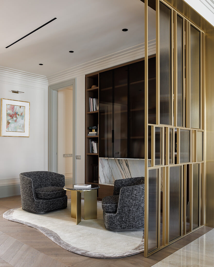 Индийский ковёр из шерсти и арт-шёлка «RIVIERA»